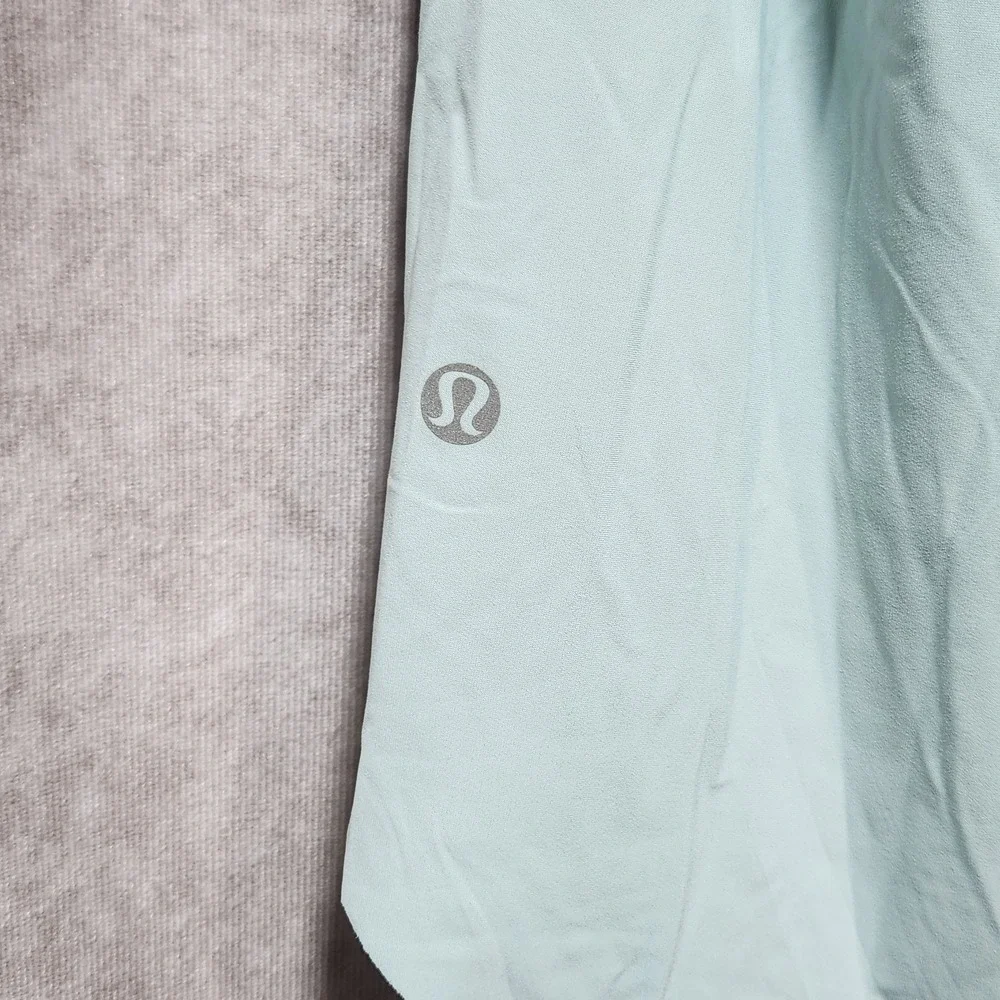 Lululemon Water Bound Singlet Aquamarine Green Laser Cut Racerback Tank‎ Top 0 2